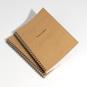Wholesale Custom Spiral Kraft Notebook <strong>A5</strong> Planner with <strong>Catalog</strong> Printing Made Corrugated Board Cardboard Coated Paper Art Paper - Product Image 1