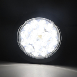 4 inç yuvarlak 12V 24V 10-36V 18 adet led'ler kamyonlar için beyaz renk LED arka lambası römorklar kamyonlar geri ters işık - Product Image 6