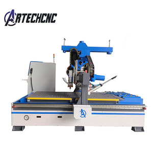 מותאם אישית כבד atc <span class=keywords><strong>cnc</strong></span> נתב עם מחליף כלי אוטומטי להכנת ארון דלת עץ