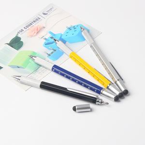 5合1多功能手写笔，带螺丝刀和直尺Ver和直尺圆珠笔笔芯徽标笔 - Product Image 4