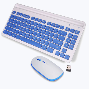 Wireless <strong>Keyboard</strong> and Mouse Combo Compact <strong>2</strong>.4GHz Featuring Integrated Multimedia Keys Smartphone/Tablet Holder Deskset for PC - Product Image 2