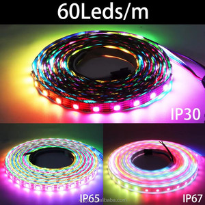 แถบไฟ LED อัจฉริยะ rgbic 5050 WS2812B WS2812ระบุที่อยู่ได้แบบแยก DC5V 30/60/144พิกเซล /LED/m - Product Image 3