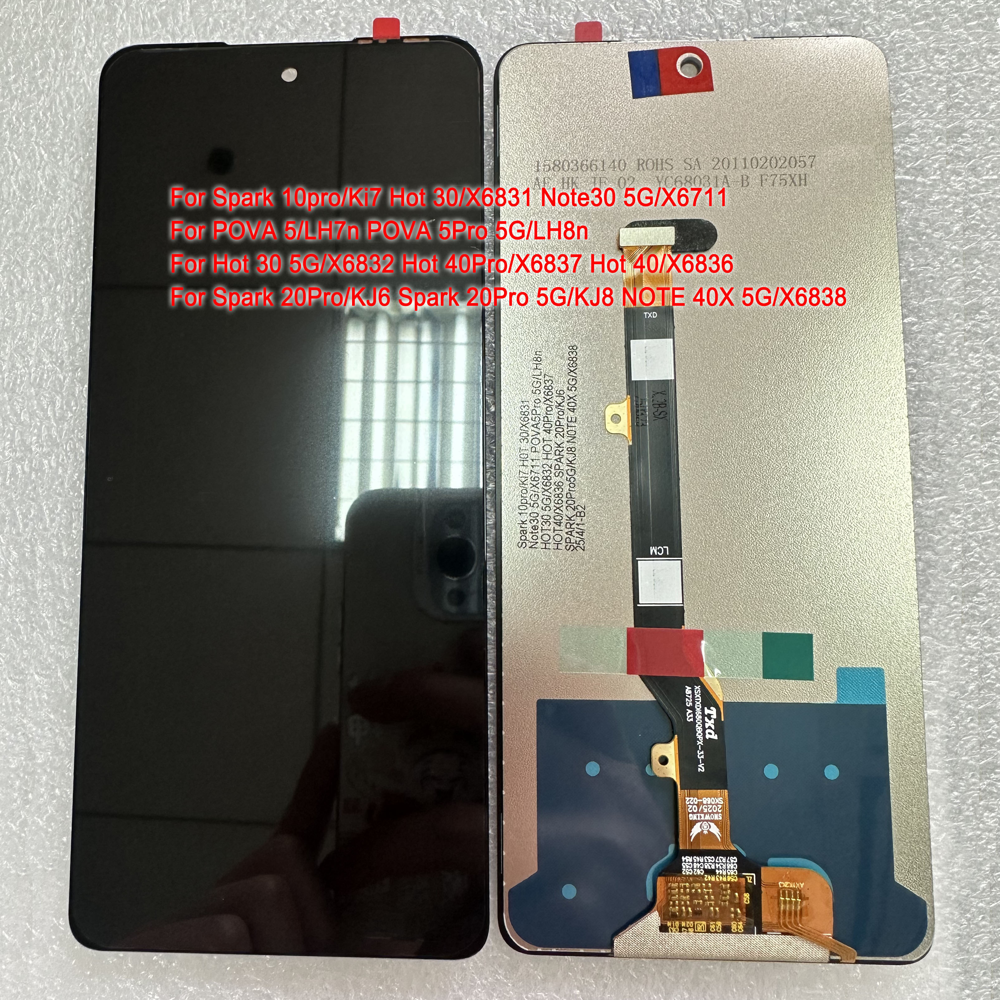 For Infinix Note 30 X6833B No Frame