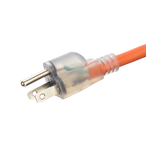 สายต่อ7A สีส้มสำหรับงานหนัก125V 6FT สายไฟ3ขาพร้อมปลายไฟส่องสว่างมาตรฐาน ETL สำหรับใช้งานกลางแจ้ง - Product Image 3