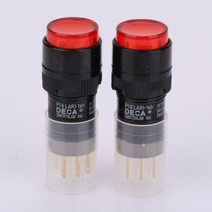 DECA 24V LED P16 buton anahtarı 16mm anlık 250V Max. 25A Max. Current ile voltaj seviyesi 1NO1NC anahtarı kombinasyonu - Product Image 4