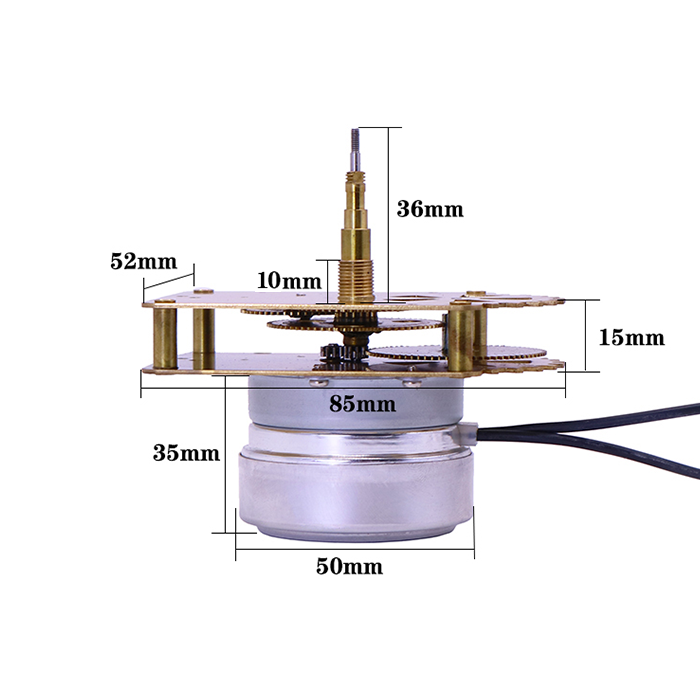 No hands, Just Gold 220V movement,