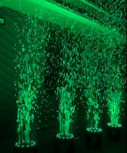 Hot <strong>Sale</strong> <strong>3</strong> Eyes <strong>LED</strong> Bubble Making Machine with 180 Degree Moving Angle With Remote Control - Product Image 6