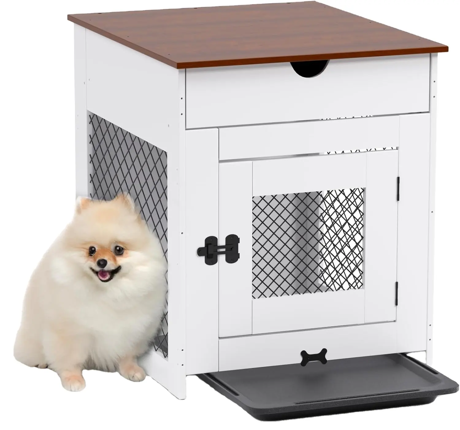 Мебель для собак, деревянный ящик для собак, стол для маленьких собак до 25 фунтов