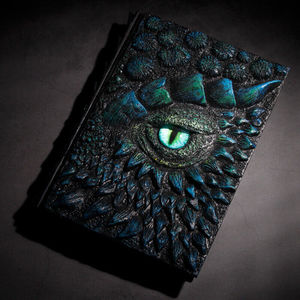 Книга с анимационным драконом, книга с драконом из смолы, ручная работа, 224 страниц, дневник с драконом, блокнот с выгравированной смолой - Product Image 2