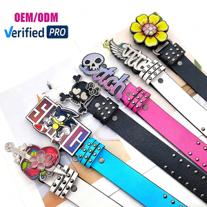 Özel mektup şekli Metal kemer toka inek gizlemek deri kemer Y2K kalça Pop tarzı OEM ODM kemer üreticinin tasarımcı özel toka - Product Image 3