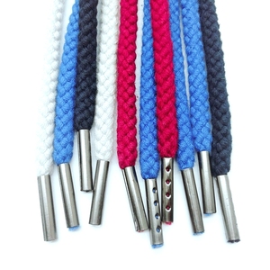 <strong>High</strong> <strong>Quality</strong> Custom logo Draw <strong>String</strong> Cord Decorative Drawcord With Custom Ends
