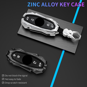 Metal Flip araba anahtar kapağı kılıfı Fob için Roewe RX5 MG3 MG5 MG6 MG7 MG ZS GT GS 350 360 750 W5 uzaktan anahtarlık oto aksesuarları - Product Image 2