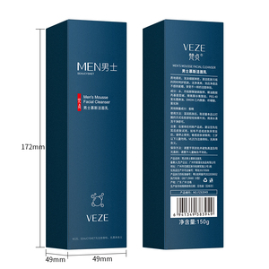 OEM VEZE özel etiket erkek Mousse yüz temizleyici derin temizlik kontrolü ferahlatıcı gözenekler - Product Image 6