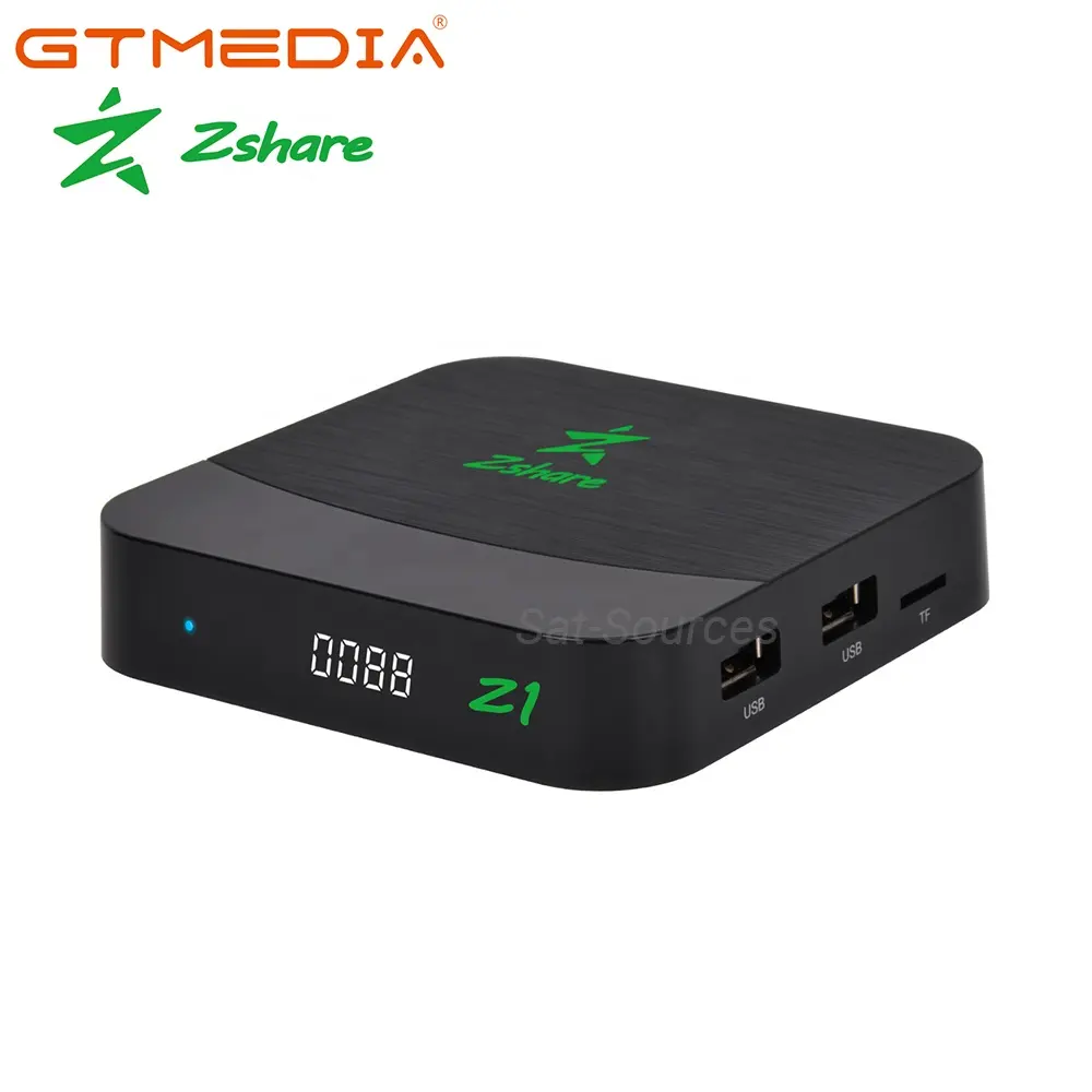GTmedia Zshare Z1 Android 11 TV kutusu Amlogic S905W2 2G/16G dahili 2.4G WiFi 4K H.265 Set Top Box Android kutusu destek TF kart