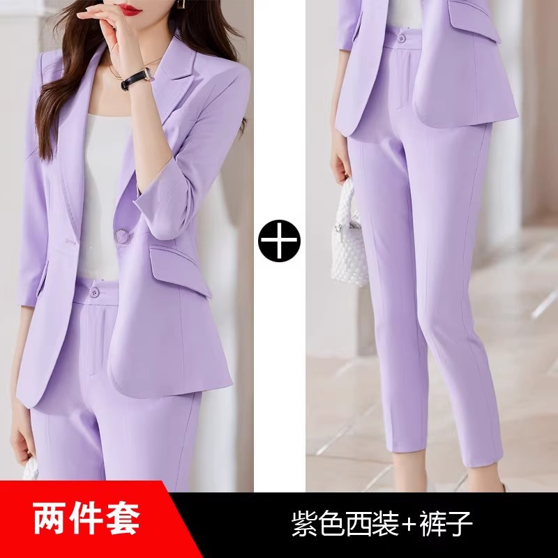 Purple suit pants