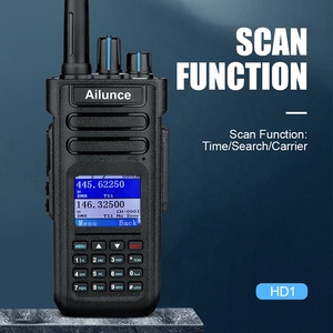 HD1 ricetrasmettitori di comunicazione radio a 2 vie 10w radio dual band uhf vhf ricetrasmettitori digitali criptati walkie talkie - Product Image 5