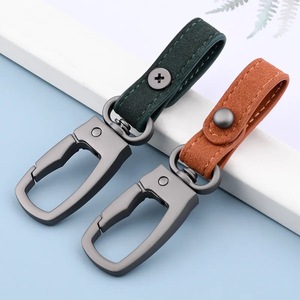 Leve Matte Metal Chaveiro Retângulo Estilo Simples Couro Telefone & Chaves Do Carro Suporte Característica Segura Keychain