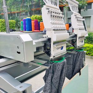 Yonthin High Speed Multi-needle Computerized 2 Head Embroidery <strong>Machine</strong> <strong>Computer</strong> Price for Cap and Clothes - Product Image 4