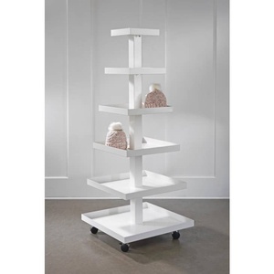 Custom Retail Square 6 Tier Metal <strong>Display</strong> Rack Shelf Floor <strong>Stand</strong> Promotional Items <strong>Displays</strong> <strong>Stand</strong>
