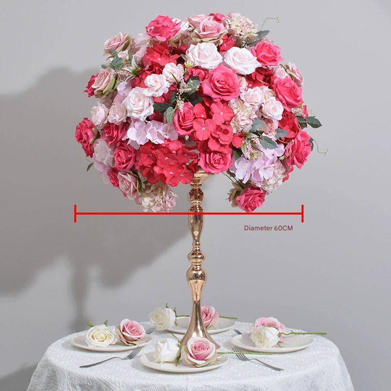 table fleur-rose rouge