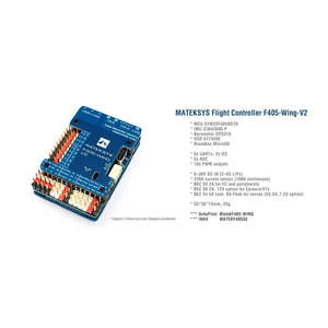 Контроллер полета Matek Mateksys F405 WING V2 F405-WING-V2 FC Baro/OSD/Blackbox для ArduPilot / INAV Rc игрушечный самолет - Product Image 3