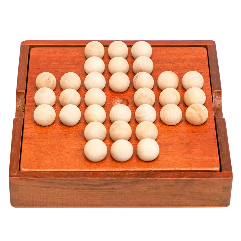 Mini adulte en bois indépendamment jeux de société d'échecs simples capacité cognitive classique jouet de perle éducatif pour les enfants