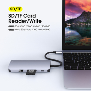 Hub USB 8 in 1 Hub USB 3.0 RJ45 Ethernet 1000Mbps Docking Station per adattatore multifunzione HDTV - Product Image 6