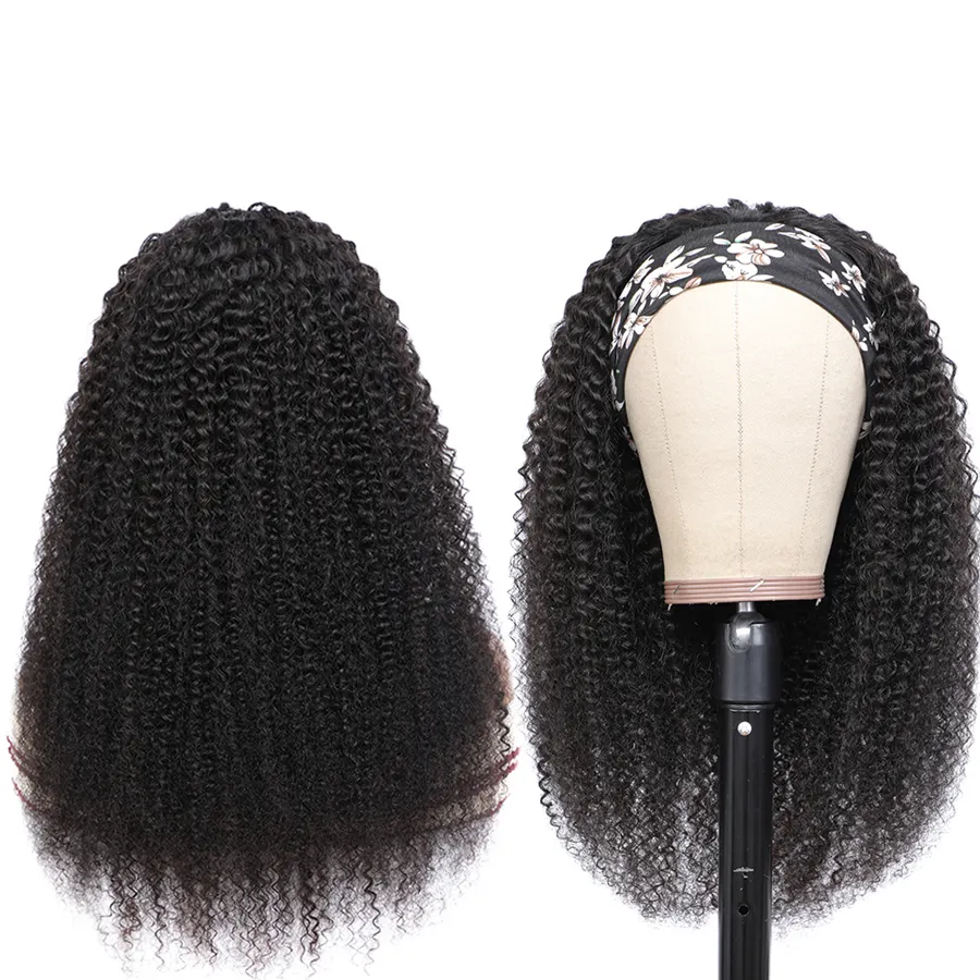 Parrucca con fascia Glueless capelli umani parrucche con fascia riccia Afro crespa parrucche per capelli umani brasiliani allineati con cuticole vergini per donne nere
