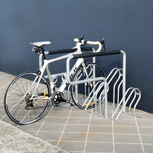 Ngoài Trời Nhỏ Gọn Phẳng Gói Xe Đạp Giá Thép Xe Đạp Bãi Đậu Xe Lưu Trữ Thương Mại Chu Kỳ Sàn Hiển Thị Kệ Đứng Lưới Xe Đạp Giá - Product Image 3