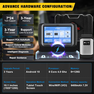 XTOOL INPLUS IP919PRO Auto diagnose scanner Automotivo Tools ECU-Codierung programmierung 42 Dienste mit CANFD DOIP Topology FCA