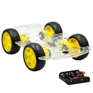 Per Arduino 5 colori Kit Smart per auto 4WD Kit di telaio per auto intelligente Robot per auto con Encoder di velocità e batteria Kit elettronico