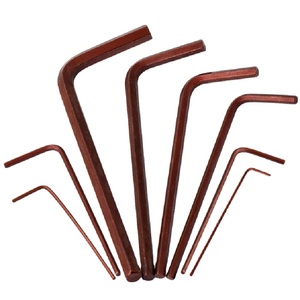 <strong>8pc</strong> Metric Mini <strong>Hex</strong> Allen <strong>Key</strong> Wrench Tool Set DIY 0.7-4mm Sizes S2 Steel Small L-Shape Long Arms Customizable Keychain Holder - Product Image 1