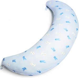 Fabrika organik pamuk bebek emzirme yastığı gebelik yan uyuyan ayrılabilir vücut yastığı emzirme için - Product Image 3