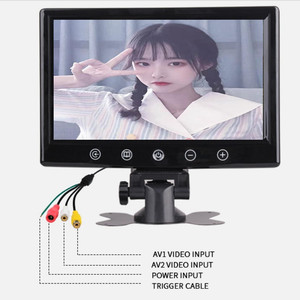 Professional AV 9 Inch Desktop Car TFT Monitor <strong>Bus</strong> Coach 24V Display View Truck Rear Reverse Backup Car Parking Camera Monitor - Product Image 5
