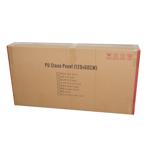 Factory <strong>Direct</strong> Selling Flexible Artificial / Faux Stone TV Backdrop Sheet <strong>Cladding</strong> PU Stone Wall Panel - Product Image 5