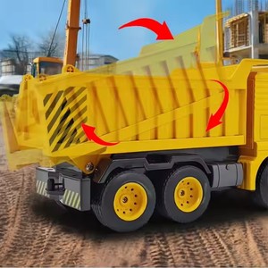 プラスチック金属リモコン建設用車1/18スケール2.4Ghz RCダンプトラック13553バケット付き上下屋外プレイ用 - Product Image 4