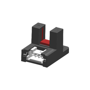 Slot tipo Y sensori a LED a infrarossi fotoelettrici NPN PNP per oggetti opachi larghezza scanalatura 6MM 2M linea di collegamento - Product Image 1