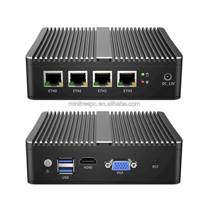 Industrieller lüfter loser Mini-PC I225/i226 N4000 4 LAN Hochtemperatur-Stumm schaltung HD VGA Ubuntu Linux-Netzwerk & LoT Micro-PC-Computer - Product Image 1