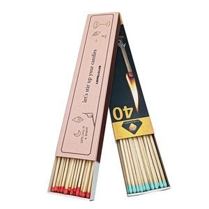 Şömine maç 290mm emniyet Matchbox, özelleştirilmiş özel Matchbox logosu