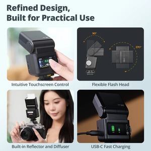 Godox IT32 & X5 IFlash 카메라 플래시 TTL 모드 소니 캐논 니콘 후지 용 마그네틱 트리거 필터가있는 무선 트리거 스피드 라이트 - Product Image 3