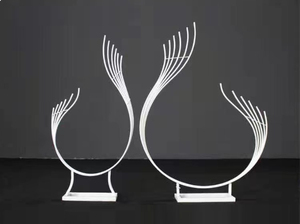 婚礼餐桌用新的金色白色摆件 - Product Image 3