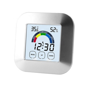Termómetro táctil LCD a Color, medidor de humedad y temperatura, Monitor de humedad para cama, pantalla de reloj electrónico - Product Image 2