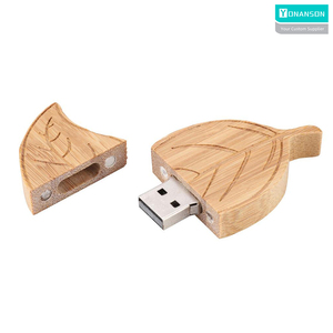 定制雕刻新设计叶形<span class=keywords><strong>USB</strong></span> 3.0吊坠礼品木制闪存驱动器32GB批发木制<span class=keywords><strong>USB</strong></span> 3.0棒64gb 128GB