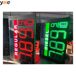 IP68 наружная Лучшая цена светодиодная двухсторонняя светодиодная 88,88 4-значная 7-сегментная светодиодная вывеска для заправочной станции светодиодная цена на бензин цифровой дисплей - Product Image 4