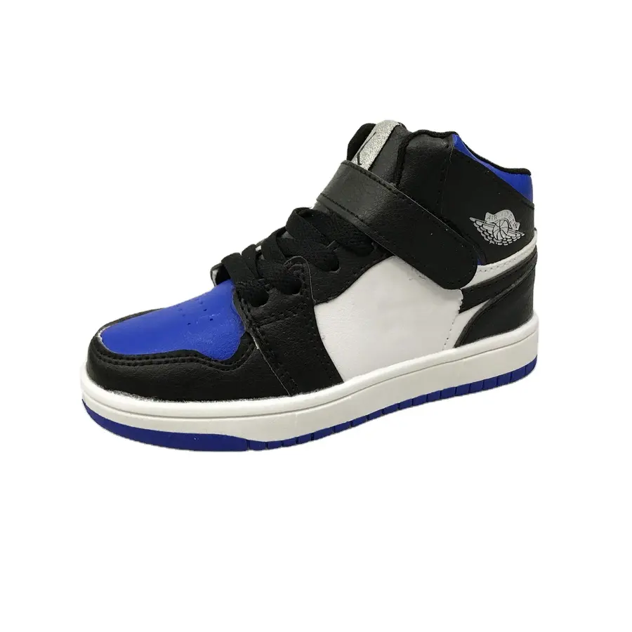مخصص الأولاد عالية الجودة تصميم العلامة التجارية أحذية جلدية الهواء العلامة التجارية 1 ريترو كرة السلة أحذية رياضية للأطفال