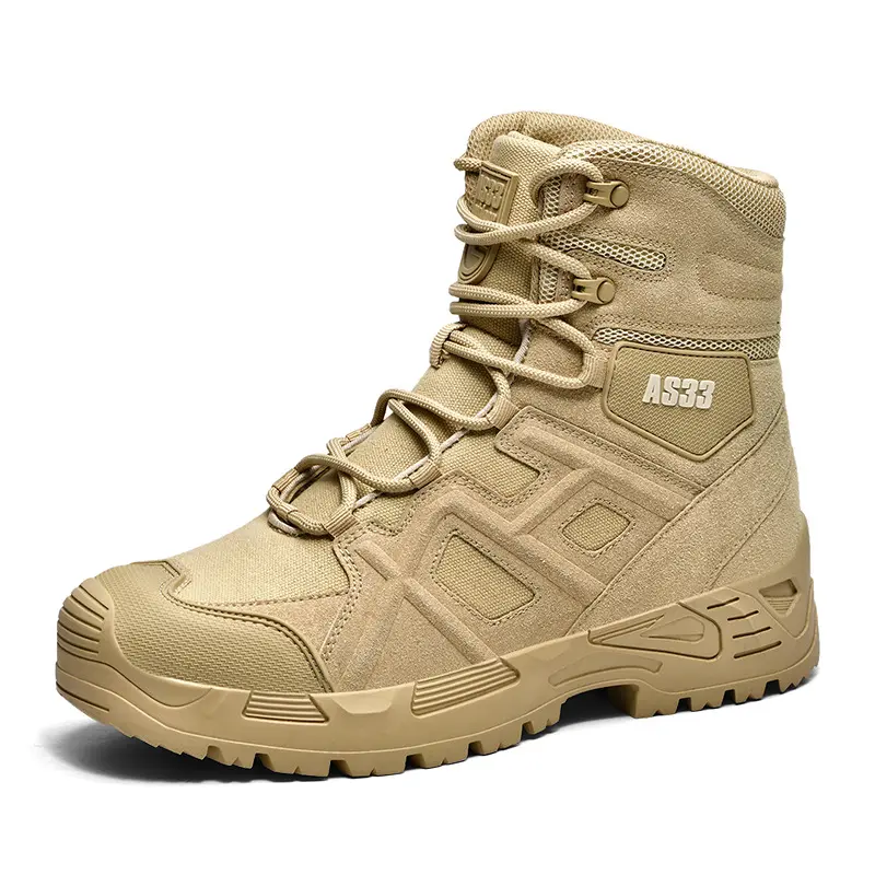 JinTeng 2023 vente chaude en gros en plein air cheville haute hommes randonnée voyage escalade désert Cargo bottes de Combat chaussures de sécurité