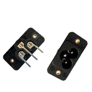 IEC60320ช่องใส่สกรู AC แบบ3ขาช่องเสียบตามมาตรฐาน IEC 250V 2.5A C6ช่องเสียบ AC - Product Image 1