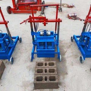 Two Phase Small Mobile Unburned Brick Machine Cement Brick Hollow Brick Making Machine Cutting And Forming Machine