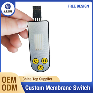 Pequeño interruptor de tecla separado, pegatina de panel de control, función de superposición de teclado, Interruptor táctil, película de circuito, película personalizada, interruptor de película - Product Image 3