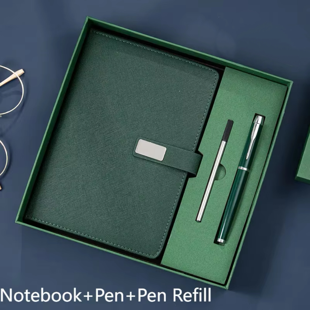 Green Notebook+Pen
